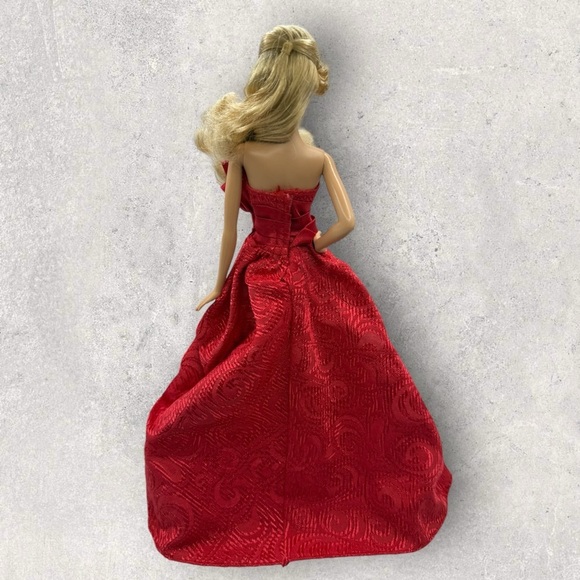Holiday Barbie Red Formal Ballroom Dress Evening Gown 2012 Strapless No Doll - Picture 3 of 6